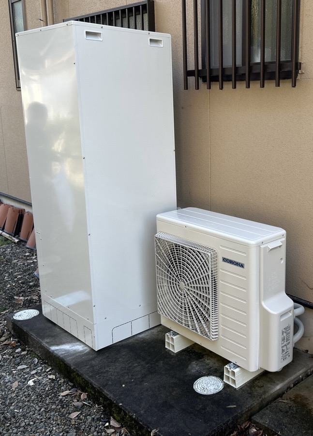 岐阜県岐阜市Wエコキュートの施工事例工事後写真