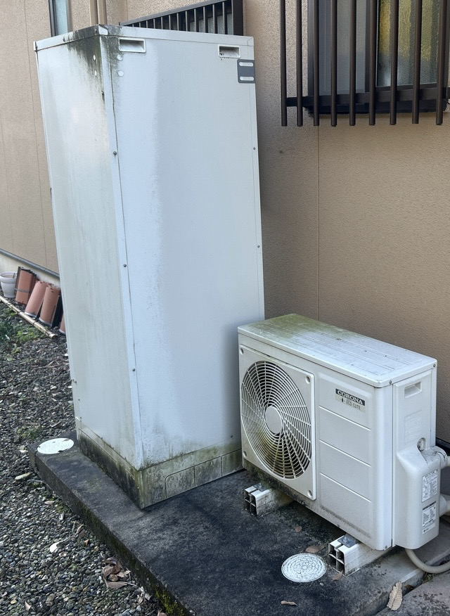 岐阜県岐阜市Wエコキュートの施工事例工事前写真